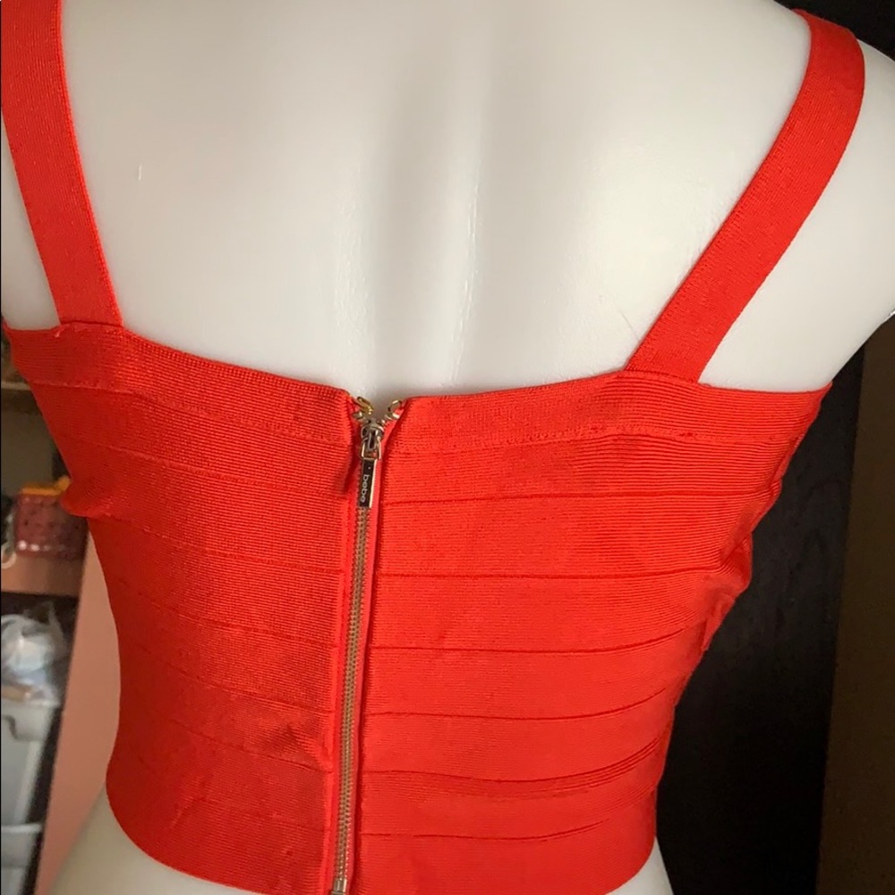 Bebe bandage crop top sz large for medium - Picture 3 of 5